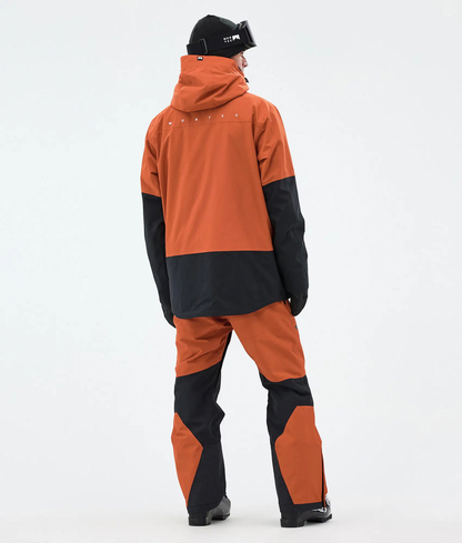 Arch Veste de ski pour homme – Orange brûlé / Noir