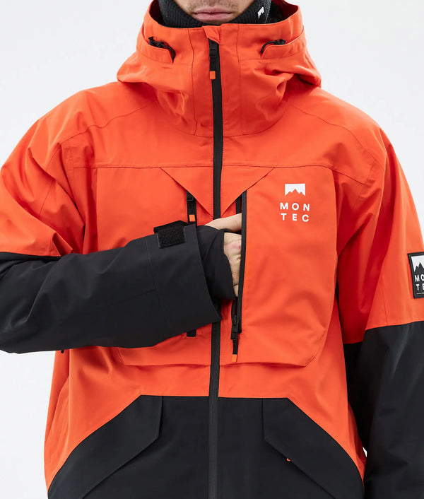 Arch Veste de ski pour homme – Orange / Noir